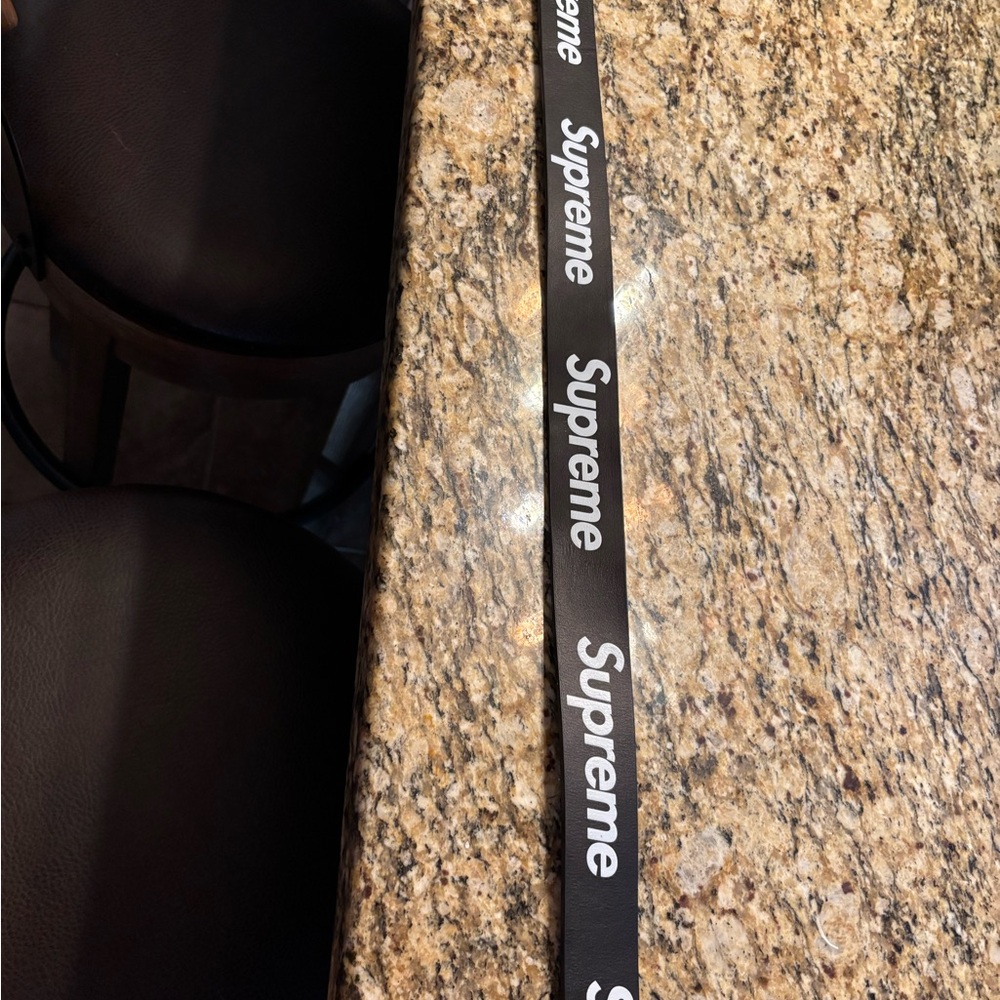 Supreme Black Leather Belt
